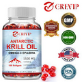 Antarctic Krill Oil 1500mg -with Astaxanthin and Phospholipids, Omega-3 EPA, DHA