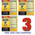 Super Macho Dietary Supplement High Potency B Vitamins | 50 Count Ginseng & Zinc