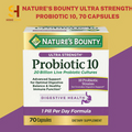 Natures Bounty Ultra Strength Probiotic 10 - 70 Capsules - NEW - FAST SHIPPING