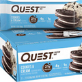 Quest Nutrition Cookies & Cream Protein Bars, High Protein, Low Carb, Gluten...