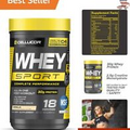 Whey Sport Protein Powder - Vanilla Flavor - 30g Protein, Creatine & Glutamine
