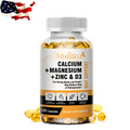 USA 120pcs Zinc Calcium Magnesium & Vitamin D Complex Supplement Immune Support