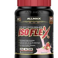 AllMax Nutrition IsoFlex Pure Whey Protein Isolate 2LBS 908grams New Strawberry