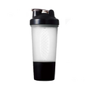 Maltatsu 16.9 fl oz (500 ml) Protein Shaker Cup with Powder Storage Container Mixer Cup Gym