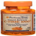 Puritan's Pride Vitamin C-1000 mg with Rose Hips Timed Release 60 Caplets