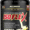 ALLMAX ISOFLEX Whey Protein Isolate, Vanilla - 2 lb - 27 Grams of Protein...