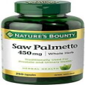 Nature's Bounty Saw Palmetto 450 mg 250 Count Capsules - Exp. Date - 2026
