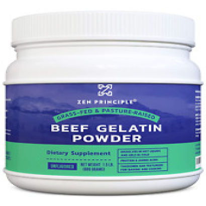 Grass-Fed Gelatin Powder, 1.5 Lb. Custom Anti-Aging Protein for Healthy Hair, Sk