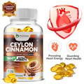 Organic Ceylon Cinnamon Capsules 1800mg - Highest Potency Blood Sugar Support