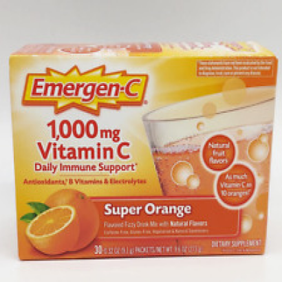 Emergen-C Immune Support 30 Packets SUPER ORANGE 1000mg Vitamin C ea Exp. 10/24