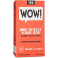 NovaFerrum High Potency Liquid Iron Supplement Raspberry Grape Flavor 125mg 6 Oz