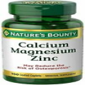 Nature's Bounty Calcium Magnesium Zinc Supports Bone Health 100 Count Pack of 2