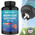 Magnesium Glycinate 500mg 240 Capsules Elemental Magnesium Supplement For Stress