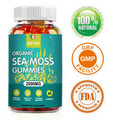 Sea Moss Gummies 2000mg - Irish sea Moss raw Bladderwrack Burdock Root for Adult