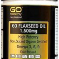 Go Healthy GO Flaxseed Oil 1,500mg Capsules 210 - made in New Zealand