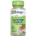 Solaray Cayenne with Garlic Capsules, 540 mg, 100 Count