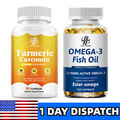 Turmeric Curcumin W/ Bioperine | Omega 3 Fish Oil High Absorption Joint Support