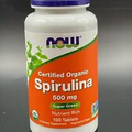 NOW Foods Spirulina, 500 mg, Organic, 100 Tablets
