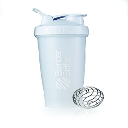 BlenderBottle Classic Loop Shaker mit BlenderBall, optimal geeignet als Eiweiß Shaker, Protein Shaker, Wasserflasche, Trinkflasche, BPA frei, skaliert bis 600 ml, 820 ml, weiß