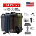 28oz Protein Shaker Bottle with Action-Rod Wire Mixer - BPA Free & Dishwasher...