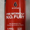 Sixstar Pre-workout N.o.fury 3000mg 60tablets EXP 05/26