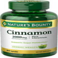 Nature’s Bounty Cinnamon Supplement + Chromium  , 2000mg, 60 Capsules