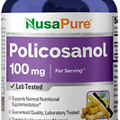 Nusapure Policosanol 100Mg 180 Veggie Capsules (Vegan, Non-Gmo & Gluten-Free)