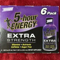 5-Hour Energy Drink Extra Strength Grape, Pack of 6-1.93 fl oz 04/24