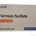Major Ferrous Sulfate Red Tablets 325mg (5 gr) 100 Count 3 Packs