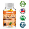Turmeric Curcumin 1950mg-Highest Potency 95%-with BioPerine Black Pepper Extract