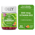 Daily Energy Gummy Supplement with Coq10 & B12, Caffeine Free, Tropical, 60 Ct