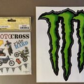 Official Monster Energy Sticker Decal Logo 3x4 Motocross stickers