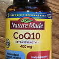 Nature Made CoQ10 400 mg Extra Strength, 40 Softgels Sealed Bottle Exp 06/2026