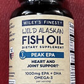 Wiley's Finest Wild Alaskan Fish Oil 1000mg EPA + DHA Peak EPA, 30 Softgels