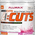 ALLMAX Nutrition A:CUTS, Amino Charged Energy Drink, Pink Lemonade, 210g GoGo
