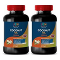 coconut supplement - COCONUT OIL 3000MG - belly fat burner 2B