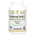 California Gold Nutrition Buffered Gold C Vitamin C 750mg Vegetarians 240pcs NEW