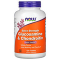 Now Foods Glucosamine  Chondroitin Extra Strength 120 Tablets GMP Quality