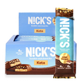 NICK’S Protein Snack Bar, Crispy Nougat, 4g Net Carbs, 15g Protein, No Added...