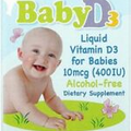California Gold Nutrition Baby Vitamin D3 Drops, 400 IU .34 fl oz (10 mL)