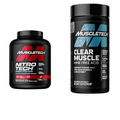 Muscletech Whey Protein Powder Nitro-Tech Whey Protein Isolate & Peptides & Clear Muscle Post Workout Recovery | Muscle Builder for Men & Women