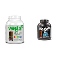 Vega Organic All-in-One Vegan Protein Powder, Chocolate - Superfood Ingredients, Vitamins & Sport Premium Vegan Protein Powder Chocolate(45 Servings) 30g Plant Based Protein,5g BCAAs