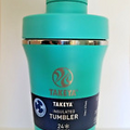 Takeya 16oz Chill-Lock Insulated Stainless Steel Protein Shaker Tumbler TEAL
