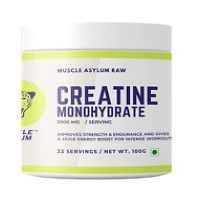 Muscle Asylum Micronized Creatine Monohydrate Powder-33 Servings,100gm(Unflavore
