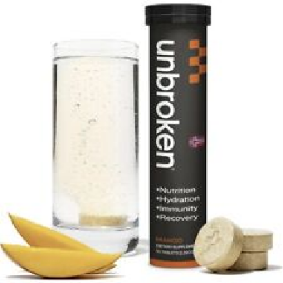 Unbroken - Electrolyte Tablets for Post Workout Recovery- Mango Flavor- EXP03/27