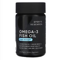 Sports Research Triple Strength Omega-3 Fish Oil, 30 Fish Softgels