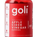 Goli Nutrition Apple Cider Vinegar Gummies, with Apple Cider Vinegar Powder, 60