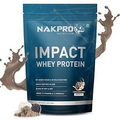 NAKPRO Impact Whey Protein 24.02g Protein,4.95g BCAA and 10.35g EAA-1 Kg