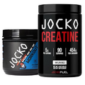 Jocko Fuel Gym Bundle - Creatine + Nitro Pop Pre Workout Powder (2 Pack Bundle) 30 Day Supply