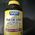 Rexall Fish Oil 1200 mg  - Heart - Joint & Skin - 90 Softgels EXP 8/24